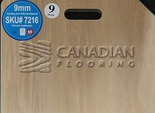 Luxury Vinyl Flooring, Canfloor, Vancouver Collection,  9.0 mm, with 2.0 mm IIC-73/STC-72 underpadColor: 7216

                                 Vinyl Flooring Winnipeg