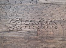 Hickory, Canfloor, 6.5" x 3/4", Hand-Scraped & DistressedColor: Grey Stone

                                 Engineered Flooring Barrie