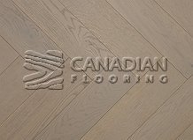 White Oak, Grandeur, 5" x 3/4", Herringbone Collection Color: Tundra

                                 Engineered Flooring Halton Hills